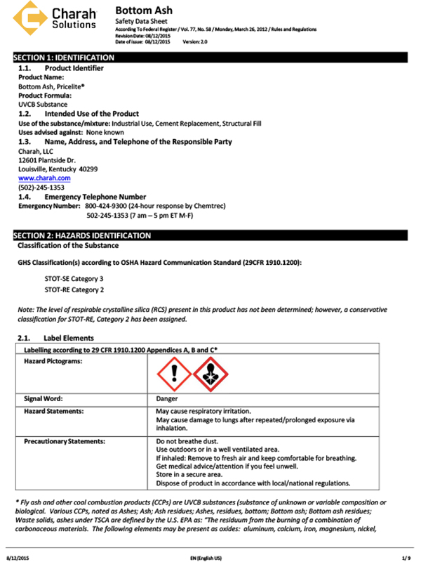 safety data sheets for excel deck products